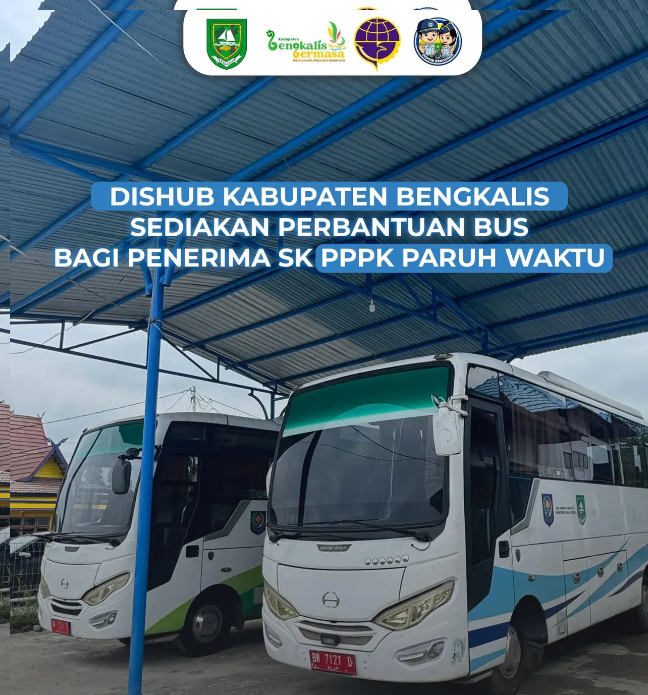Dishub Bengkalis Sediakan Layanan Bus Gratis bagi Penerima SK PPPK Paruh Waktu di Pelabuhan RoRo