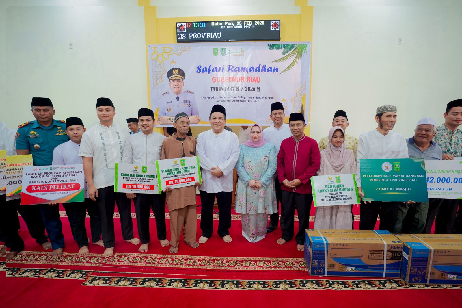 Safari Ramadhan di Pinggir, Pemkab Bengkalis Sambut Kunjungan Plt. Gubernur Riau